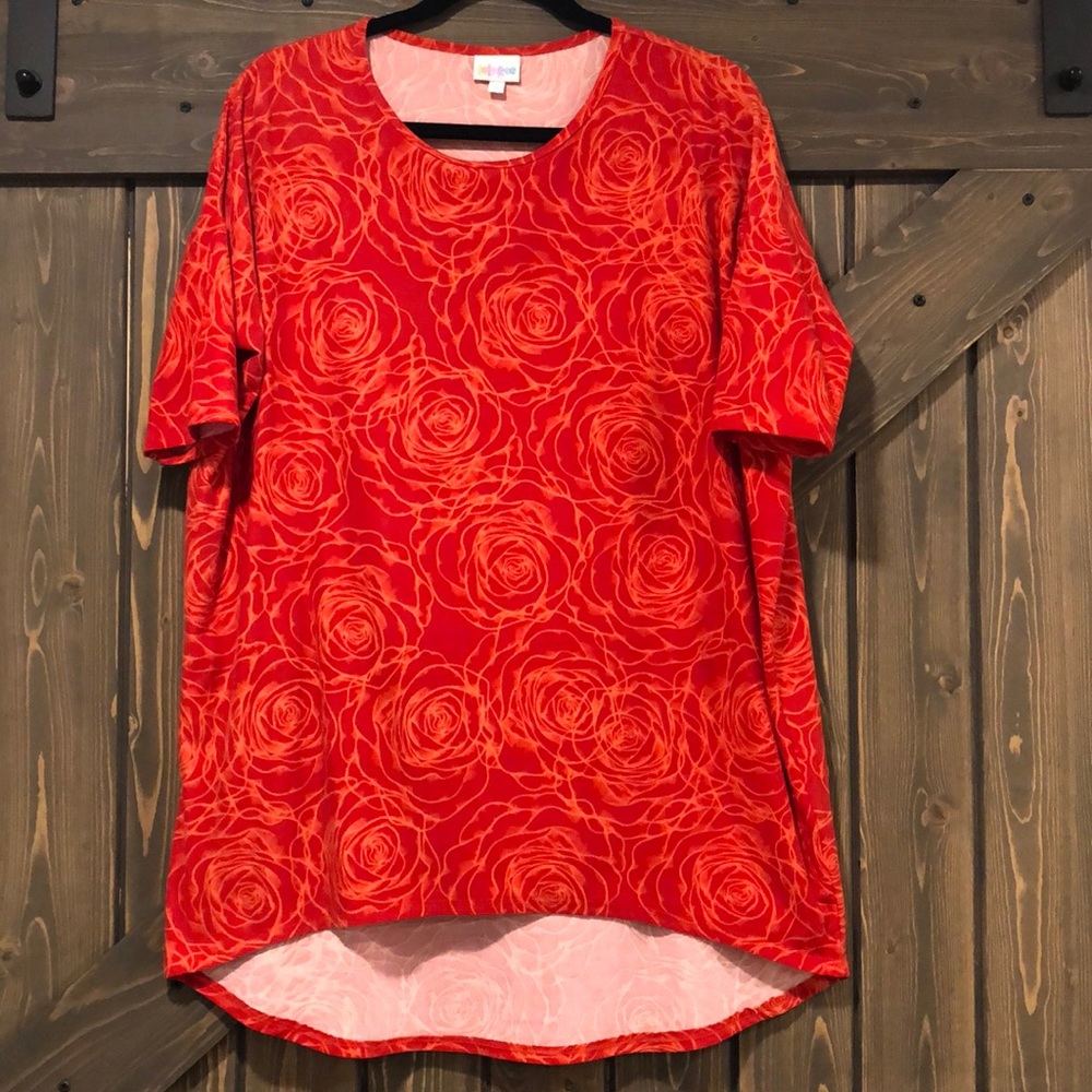 EUC Leggings Material Floral Lularoe Irma Size S